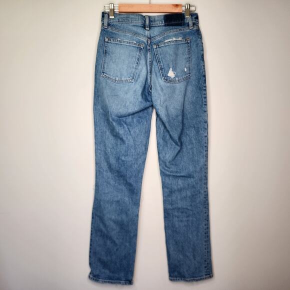Abercrombie & Fitch Curve Love 90's Straight Low Rise Jeans 0/25R - Picture 4 of 7
